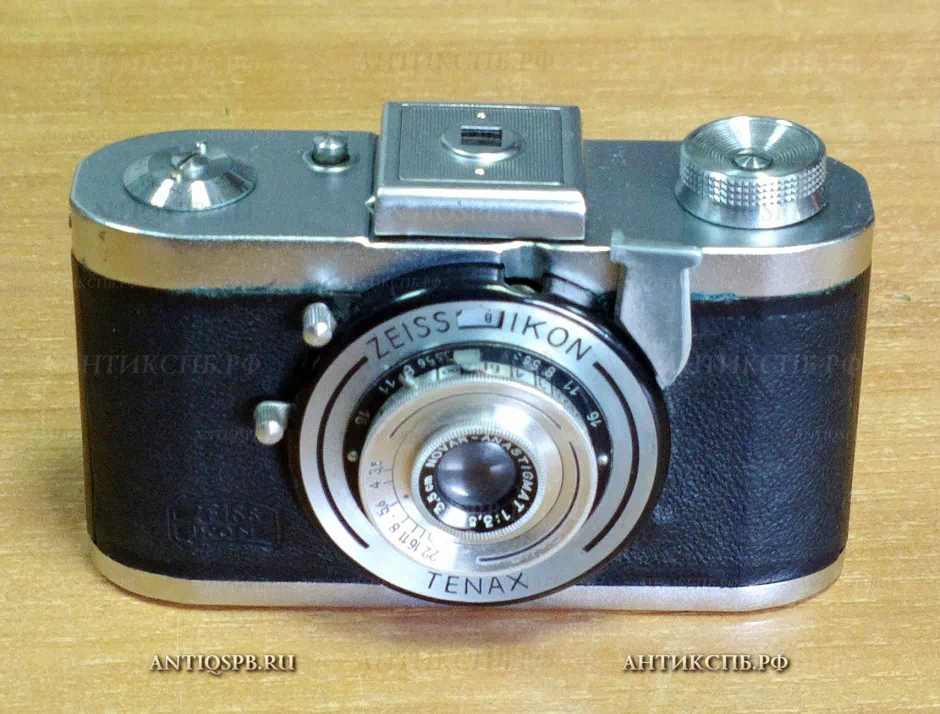 Фотоаппарат старинный "Zeiss Ikon Tenax". Германия. Сер. ХХ века. №19928  